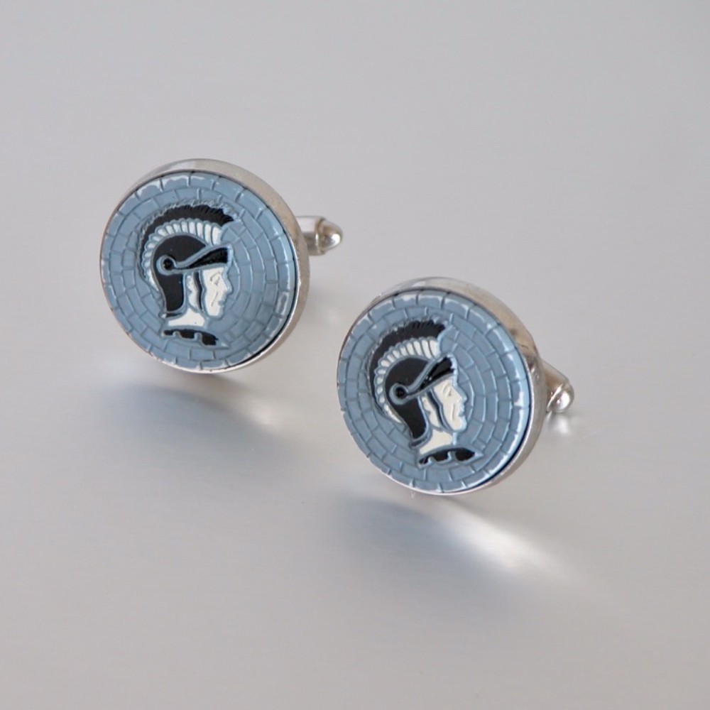 Vintage Centurion Cufflinks Trojan Warrior Knight